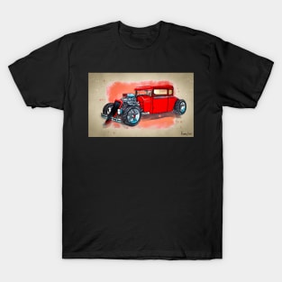 Blown 5 Window Hot Rod Coupe T-Shirt